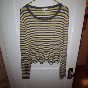 Stripped long - sleeve tee